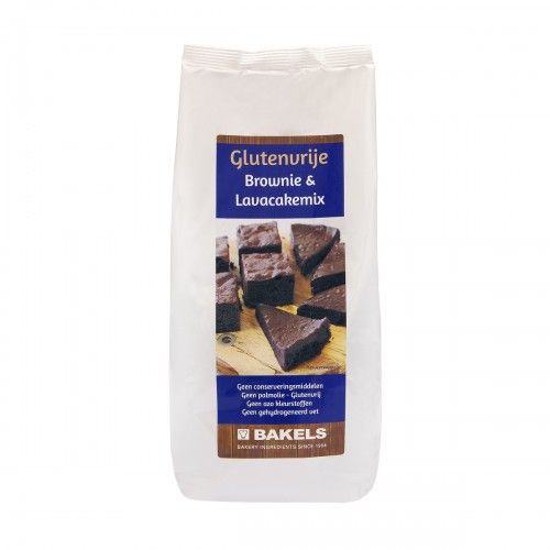 Brownie & lavacakemix glutenvrij 1000 gram