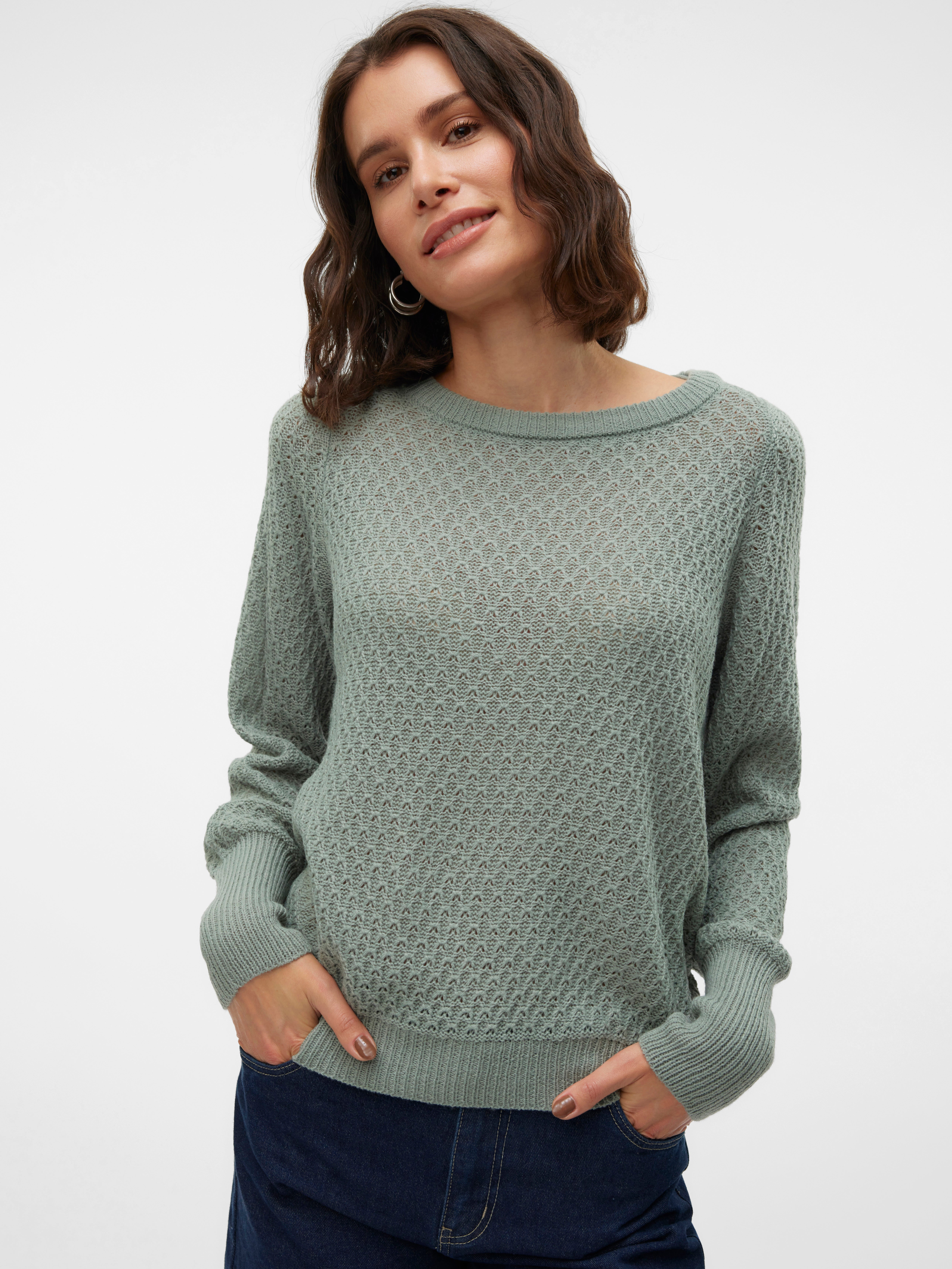 VMWAFFY Gebreide pullover