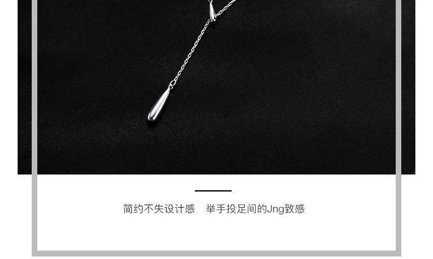 Gaya - Druppelhanger Sterling Zilveren Ketting
