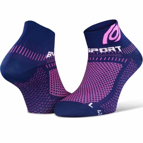 Chaussette running BV SPORT SOCQUETTE LIGHT 3D BLEU/ROSE