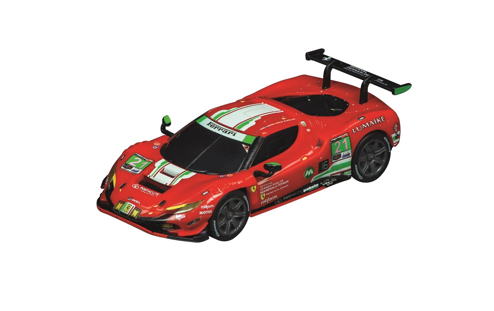 Rennbahnauto GO! Ferrari 296 GT3, No.21Slotcar mit offizieller Lizenz für Carrera GO!