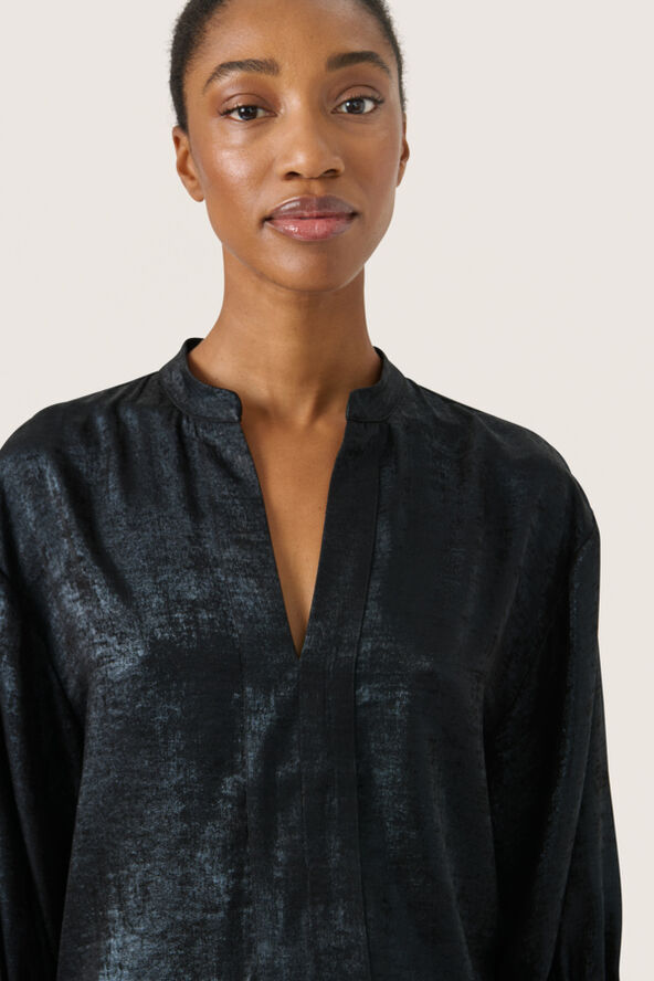 Soaked in Luxury SLElvie Amily Blouse 3/4 Black
