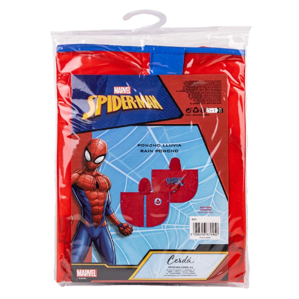 Cerda - Regnfrakke Poncho - Spiderman