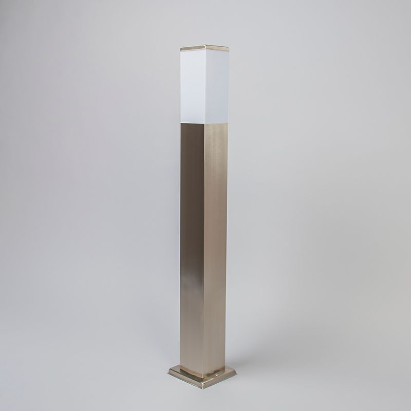 Buitenlamp staal 80cm IP44 - Malios met grondpin en kabelmof