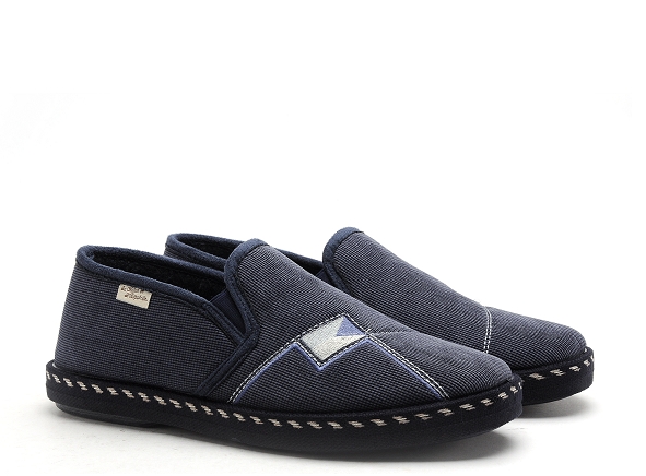 La maison de l espadrille chaussons homme 6861 5 bleu