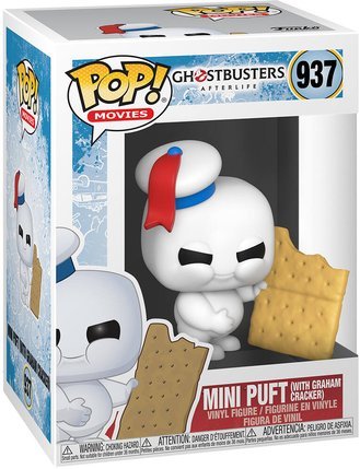 Figurine POP Movies Mini Puft Avec Biscuit Graham Ghostbusters Afterlife