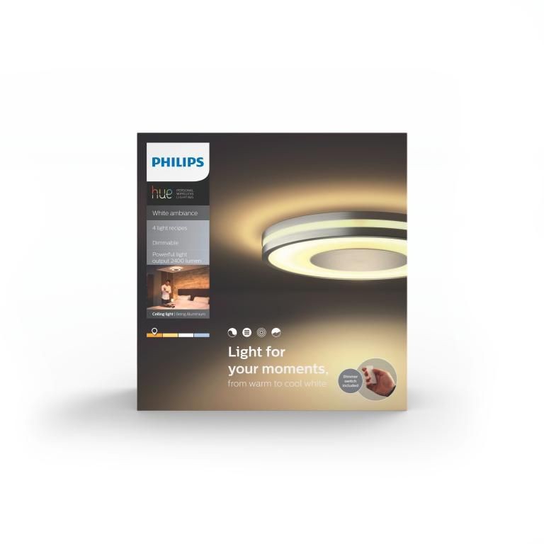 Philips Hue - 3xBeing Ceiling Light Aluminium - Bundle