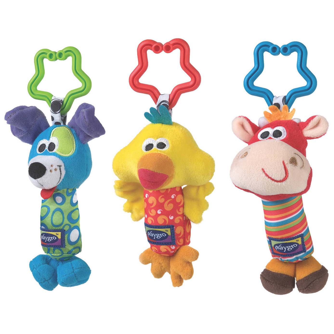 Playgro Tinkle Trio hangspeeltjes Multi