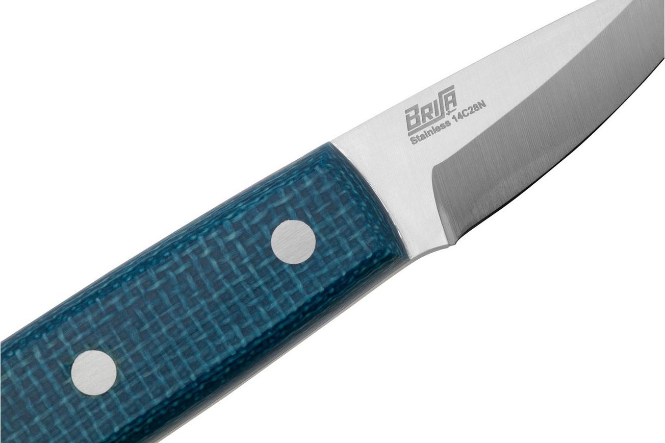 Brisa Crafter 70 Aqua Micarta, vaststaand mes