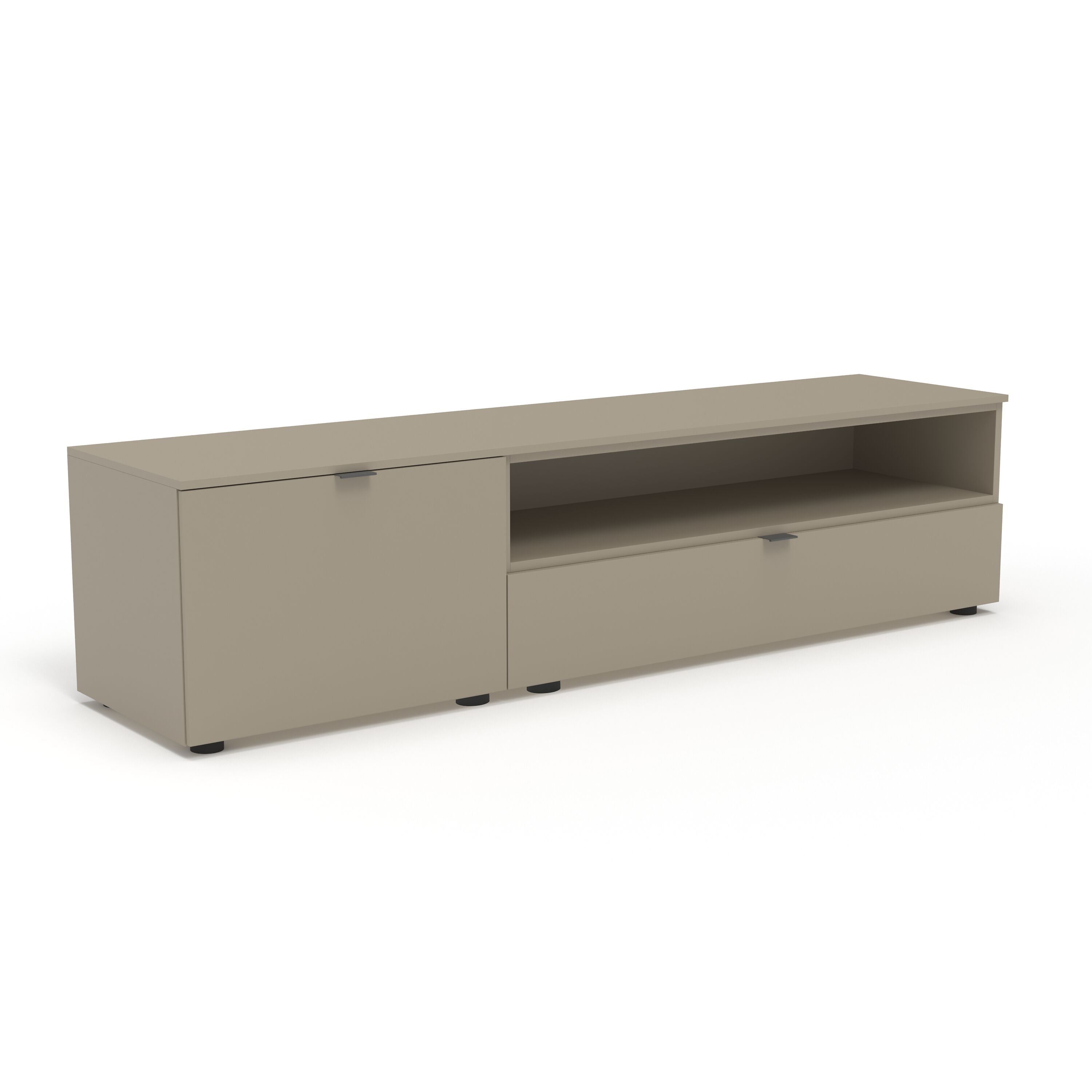 TILL Sideboard - Hellgrau / B: 196.0 cm x T: 41.0 cm x H: 78.4 cm