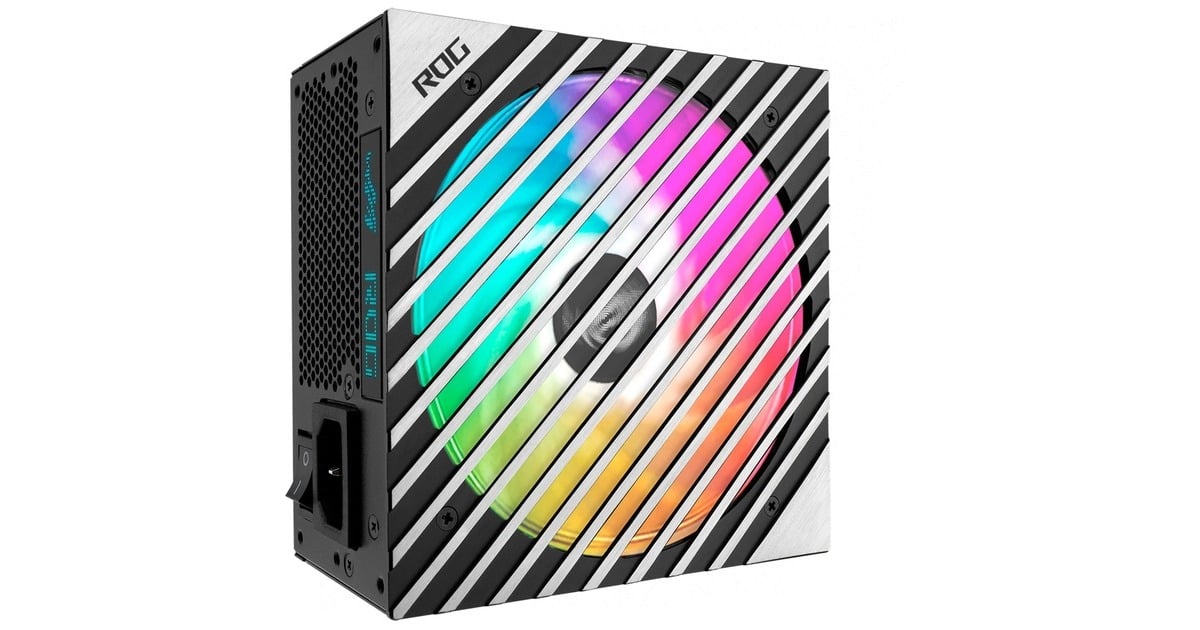 ASUSROG Loki SFX-L Titanium modulaire 1200 watt voeding   (Wit, 1x 12V-2x6, 4x PCIe)