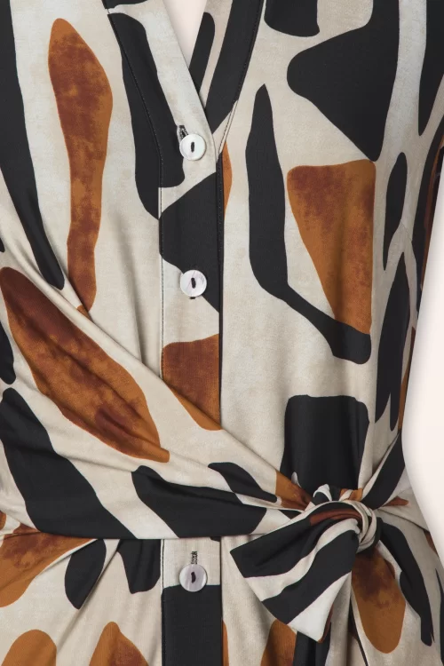 K-Design Amber Button Down maxi jurk in multi