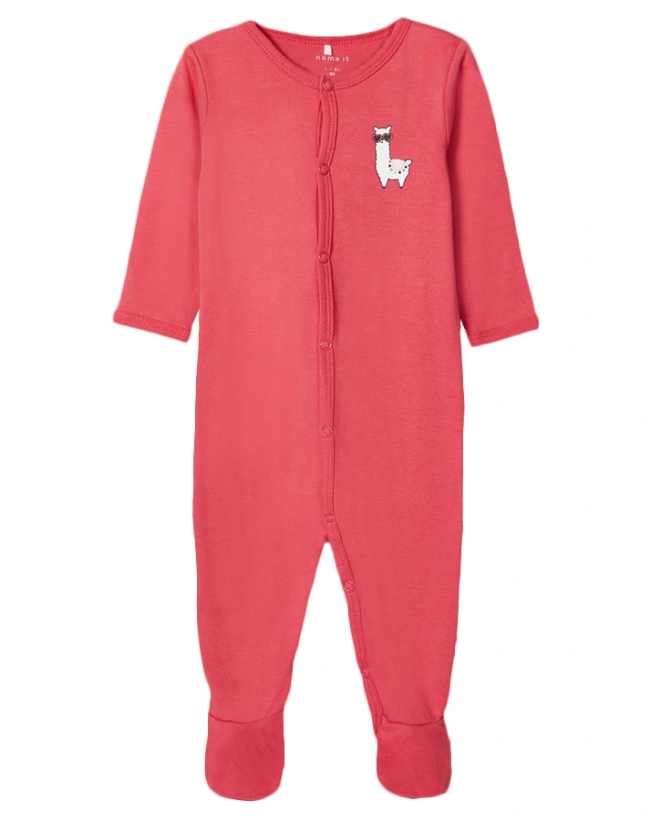 Schlafstrampler NBFNIGHTSUIT – ALPAKA 2er-Pack in weiß/rot