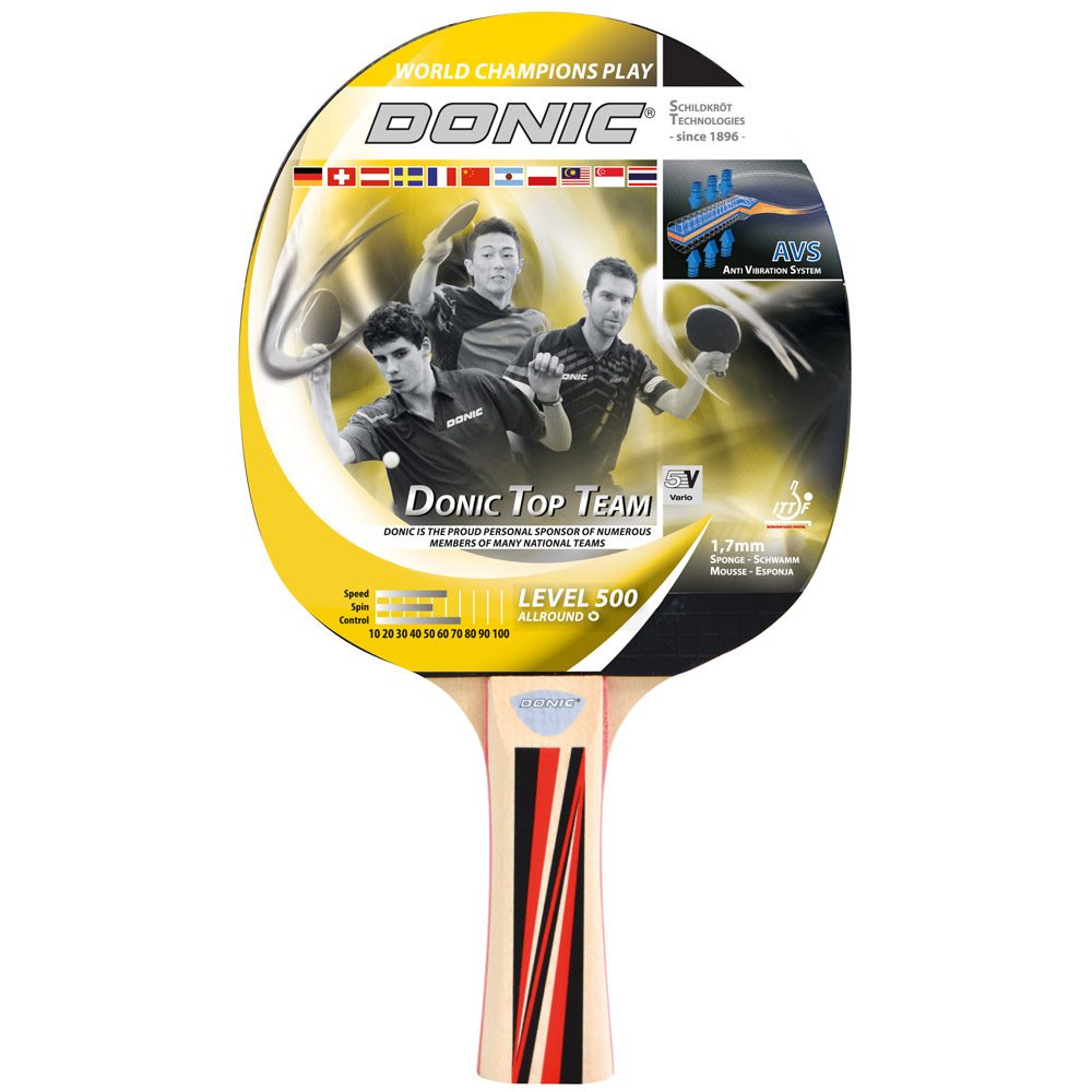 Donic Schildkröt Top Team Level 500 Tischtennisschläger gelb