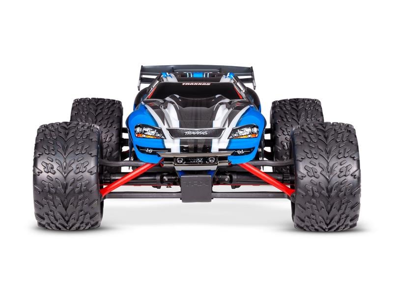 Traxxas Truggy E-Revo Brushed Blau, RTR, 1:16 4x4 Offroad Modell im Massstab 1:16