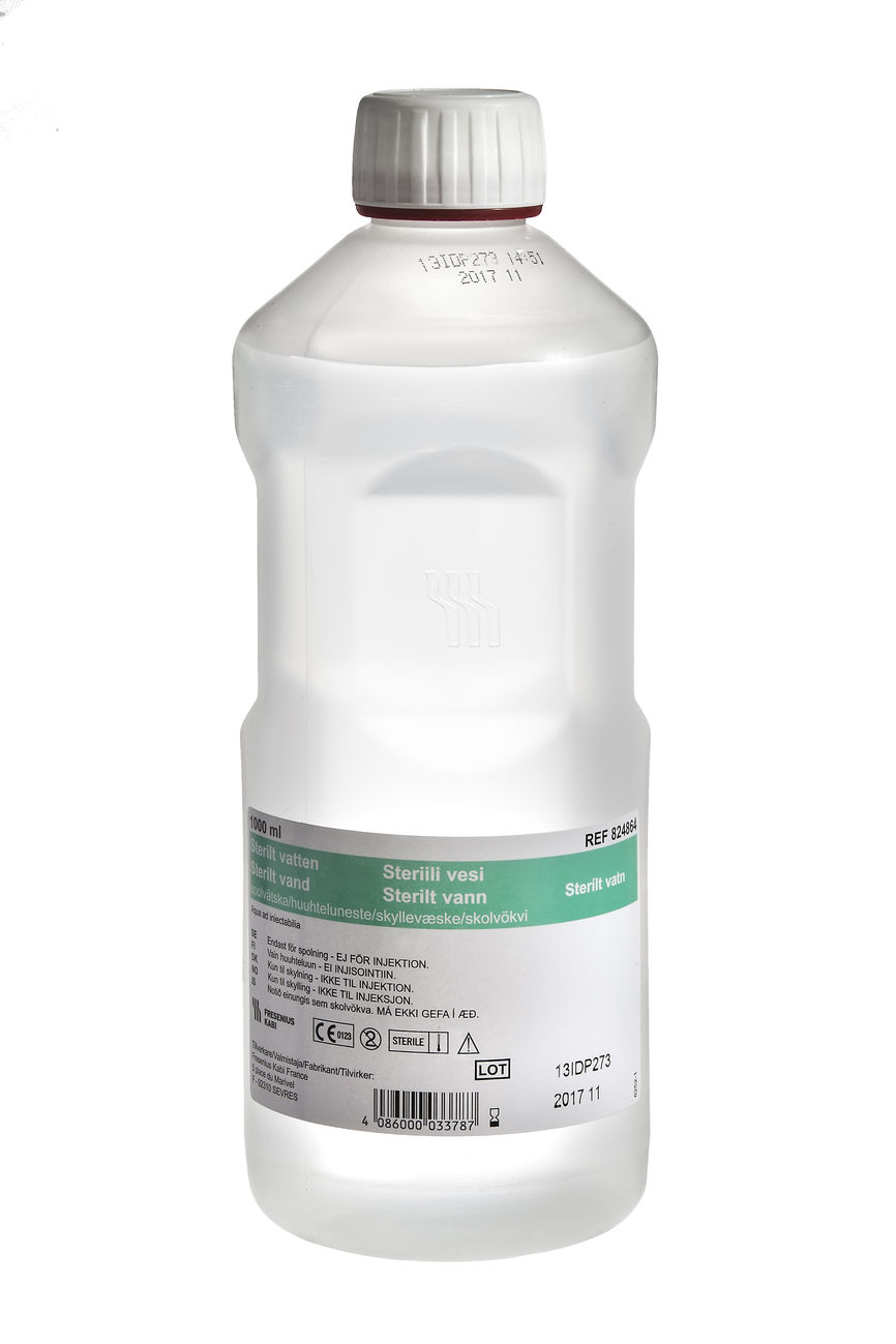 Fresenius Kabi sterilt vann helleflaske 1000 ml