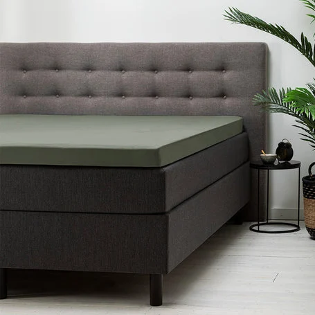 Hoeslaken Comfort Stretch - Topper - Truffel