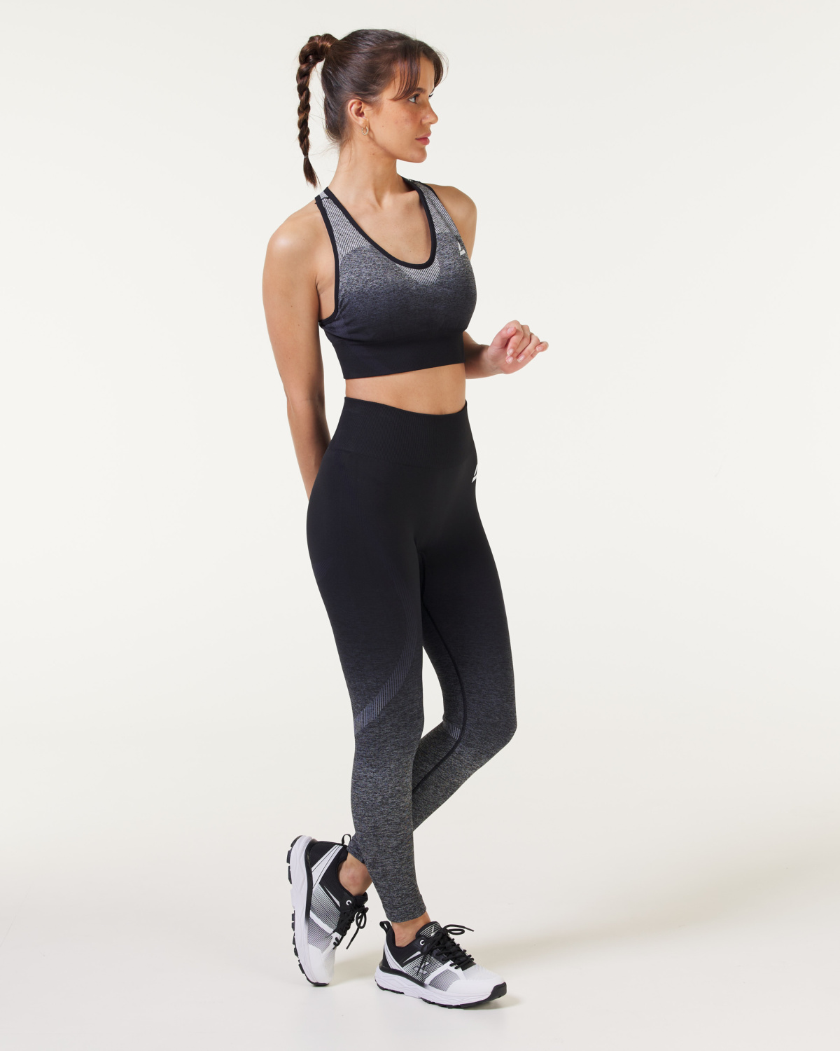 LEVITY Fade Seamless Tights Black Ombre