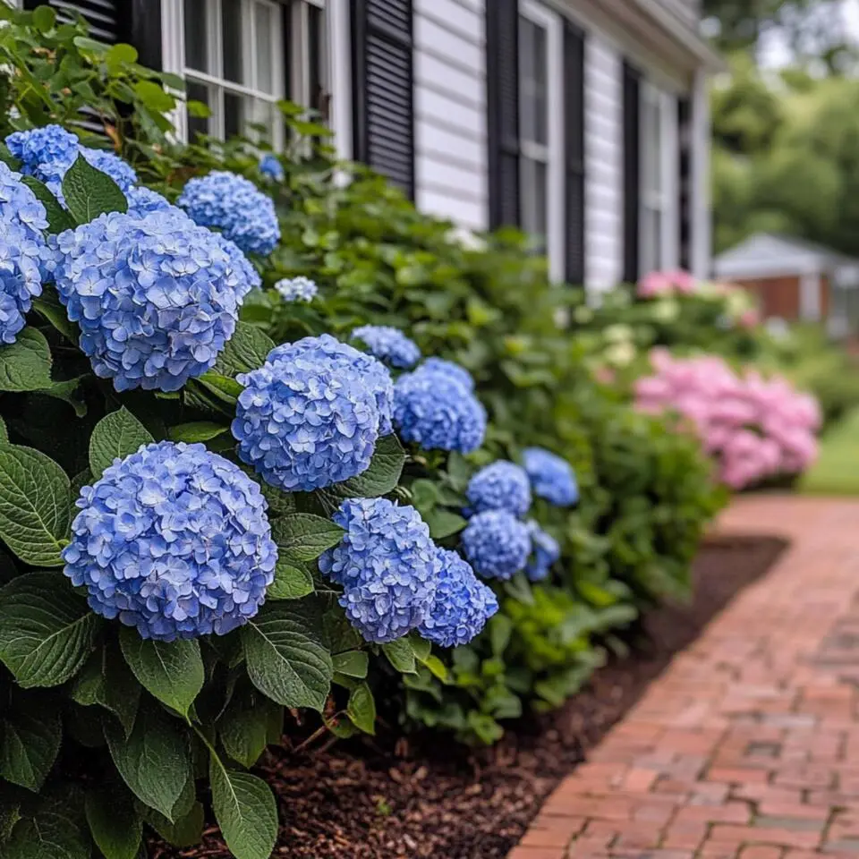 Hortensia - Set van 2 - Hydrangea serrata 'Summerglow' - Hoogte 25-40cm - ⌀19cm