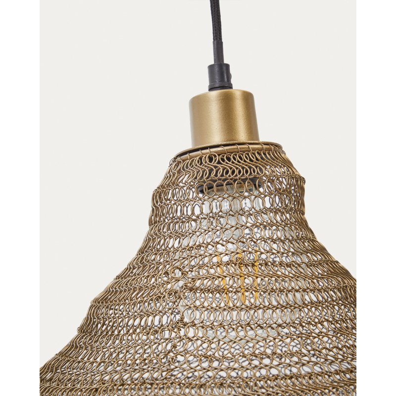 Plafonnier Sarraco en métal doré Ø 58 cm