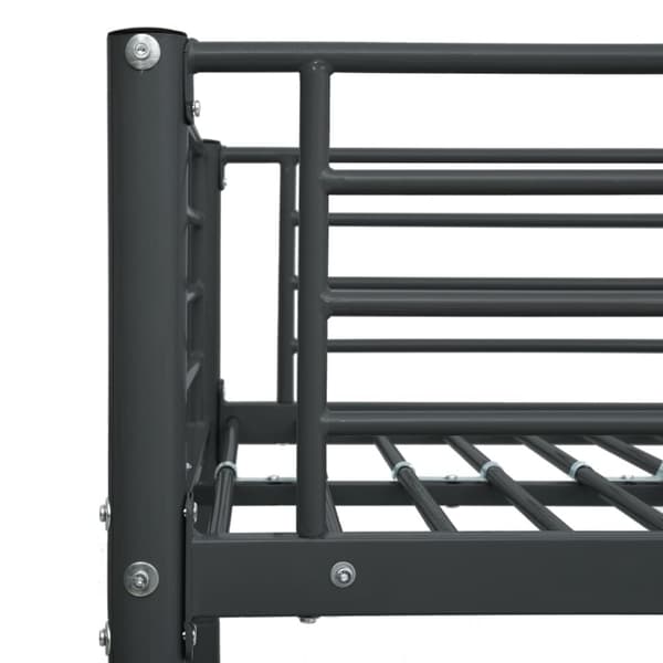vidaXL Køyeseng ramme svart metall 140x200 cm/90x200 cm