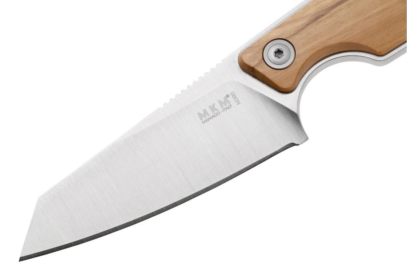 MKM Makro 2 Sheepfoot MK-MA02-O Olive Wood, vaststaand mes, Jesper Voxnaes design