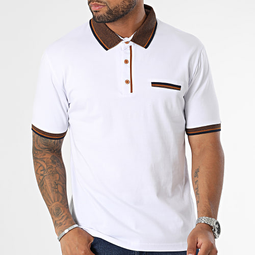 Polo Manches Courtes Blanc