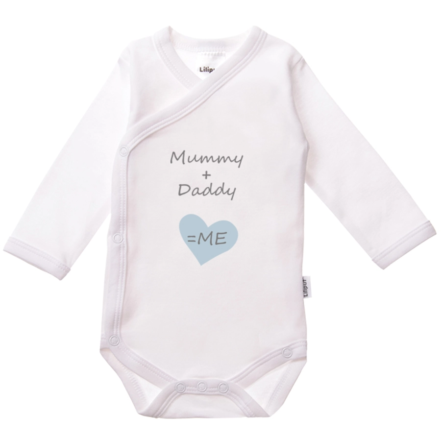 Liliput Wickelbody 2er-Pack Mummy + Daddy weiß