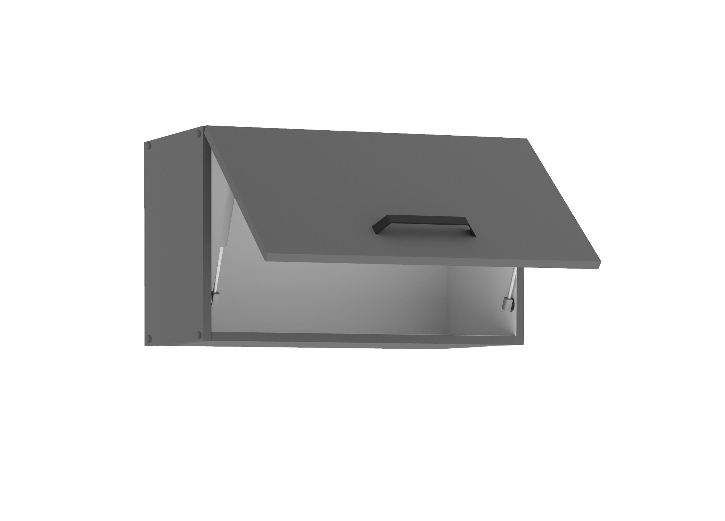 Küche NESSA Hängeschrank 60 cm Anthrazit Küchenzeile Küchenblock Einbauküche