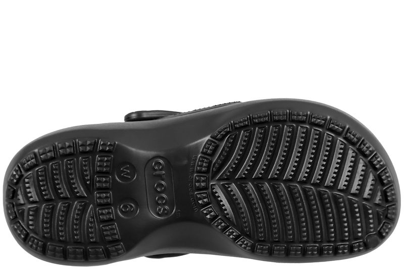 CROCS CLASSIC PLATFORM CLOG W CLOGS I SORT GUMMI