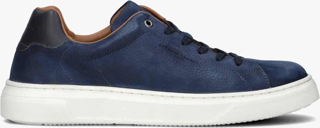 blauwe stefano lauran lage sneakers sl124h600
