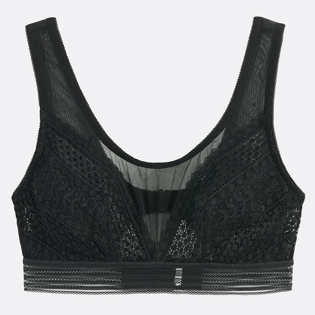 COLEÇÕES LA REDOUTE<br>Bustier em kant en tule Sixtine