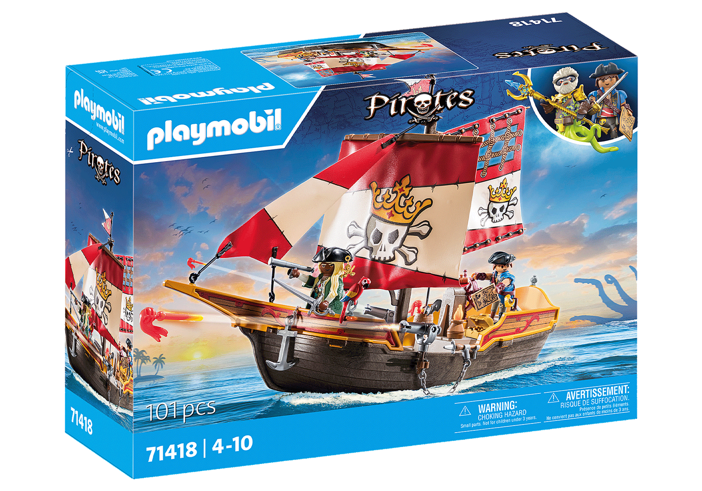 Playmobil - Piratskib (71418)