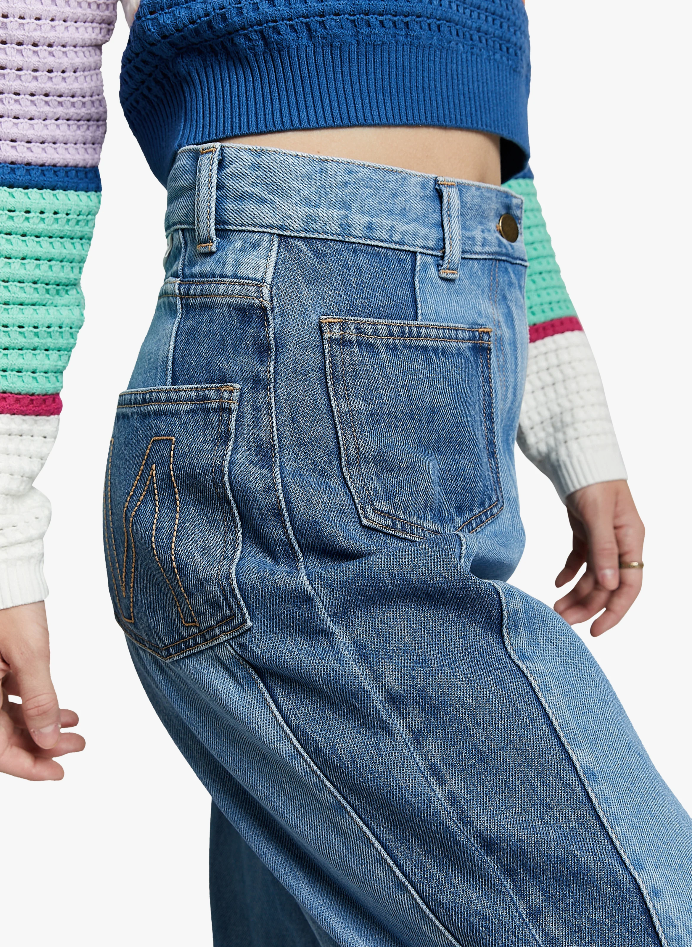 NANA - Jean large taille haute | Bleu