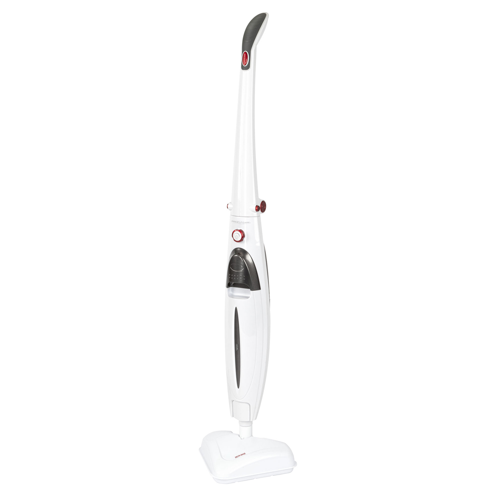 PROFICARE 2in1 Dampfmop - anthrazit-weiß - 180° Delta-Fuß