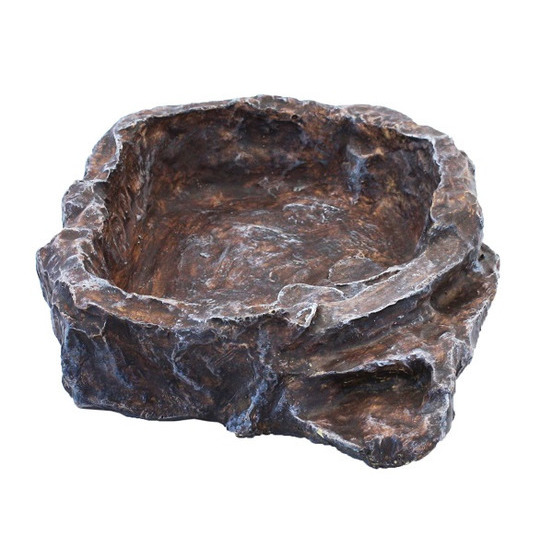Abreuvoir pour reptile, couleur marron (taille médium)