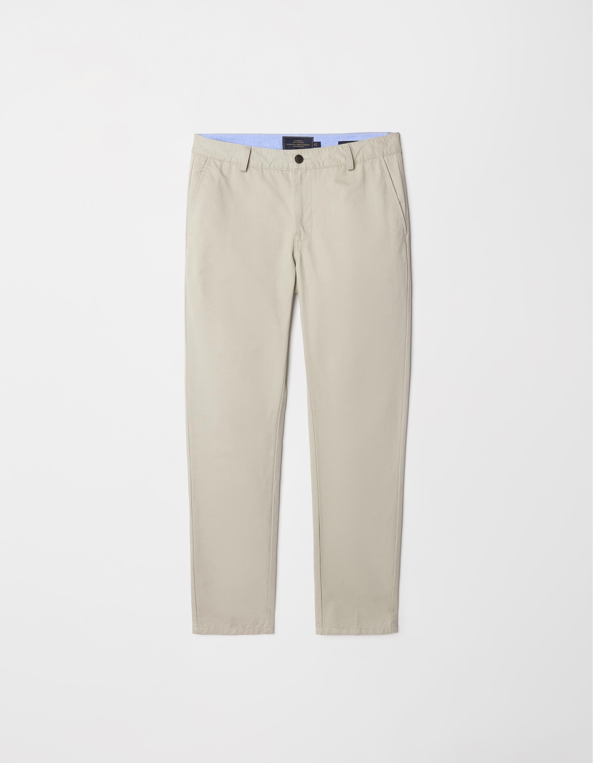 Calças Chino Premium 'Slim fit', Homem, Bege Claro