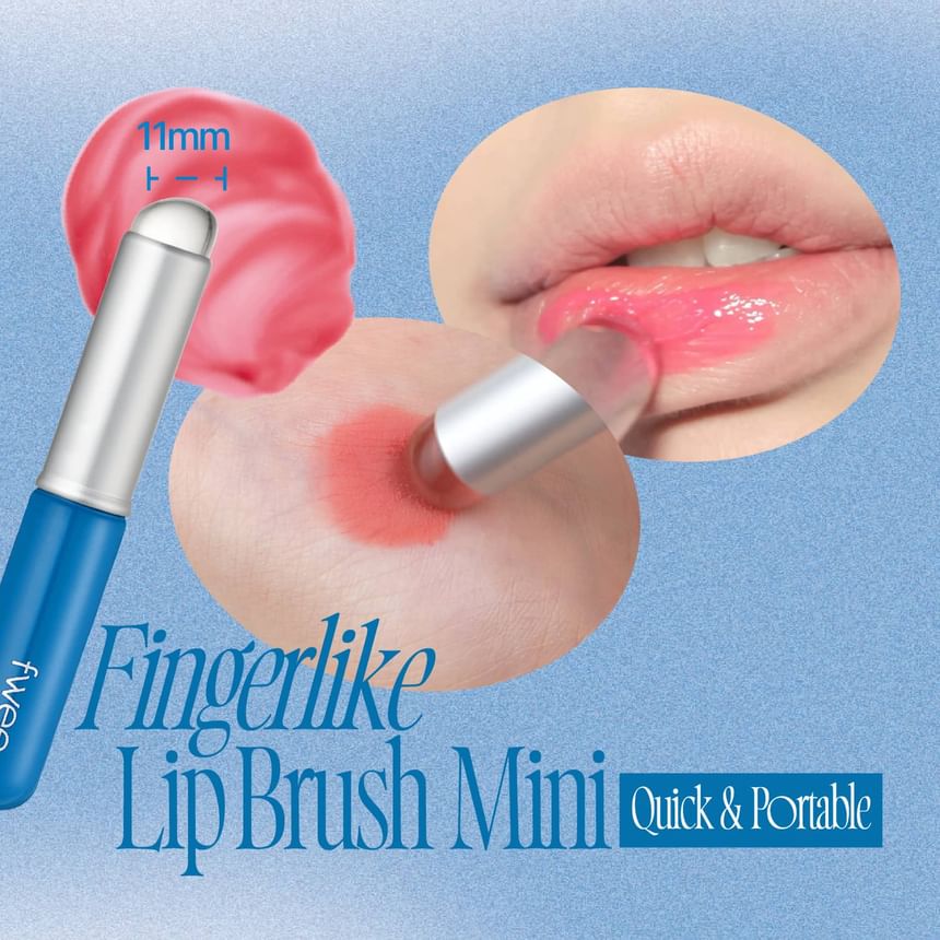 fwee - Vingervormige siliconen lippenborstel mini - 2 soorten