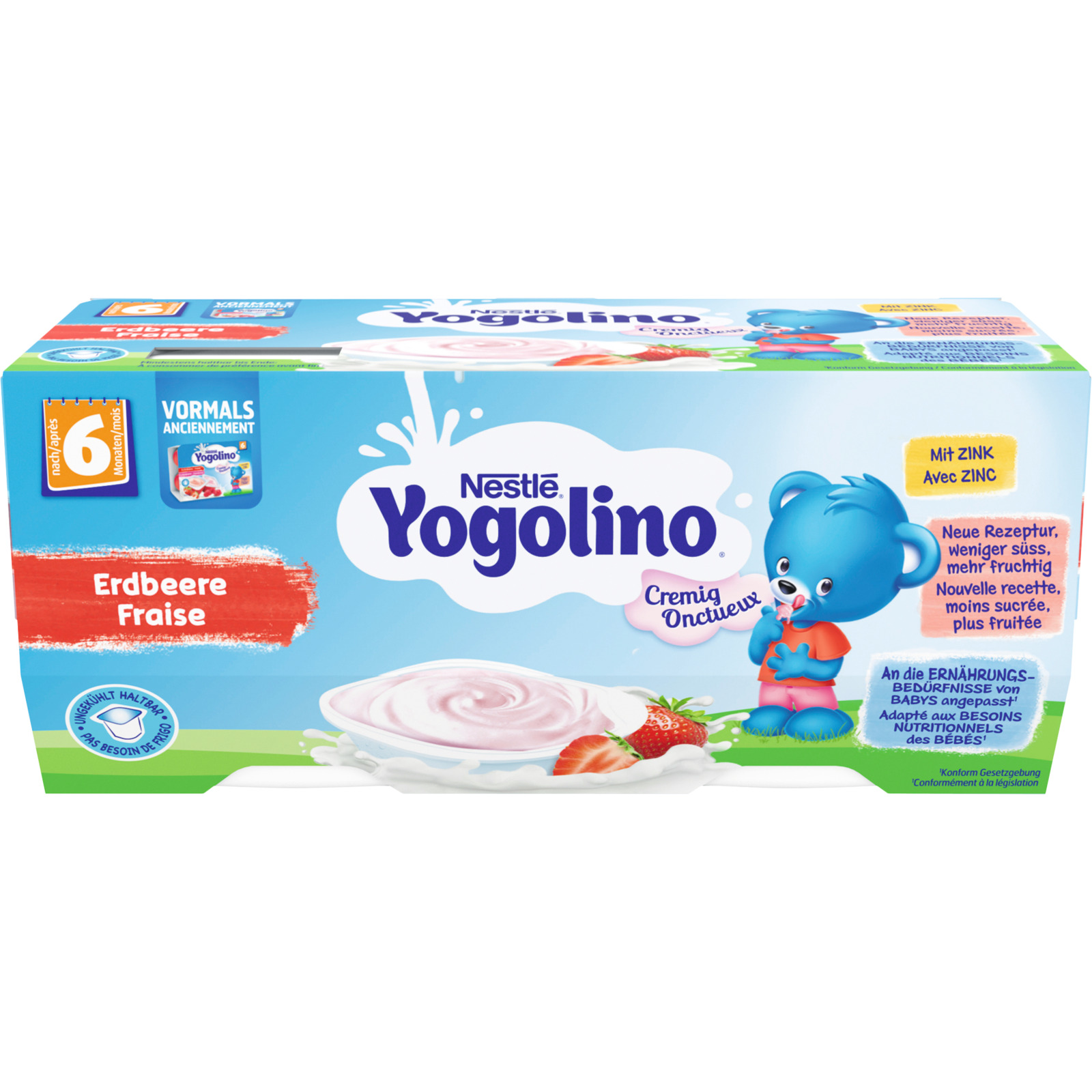 Nestlé Yogolino mini Erdbeer 6x50 g