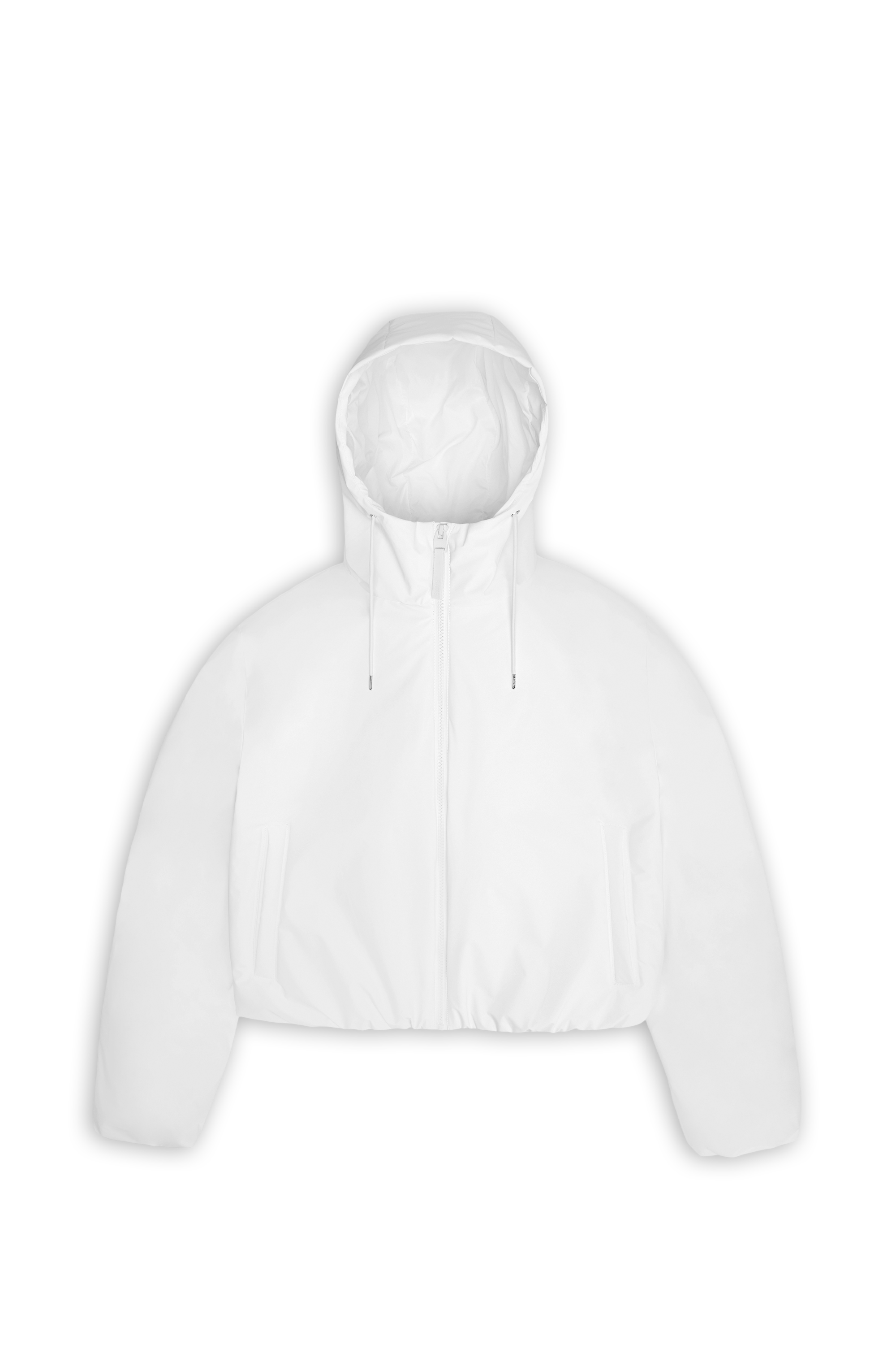 RAINS Parka LOHJA SHORT JACKET Blanc