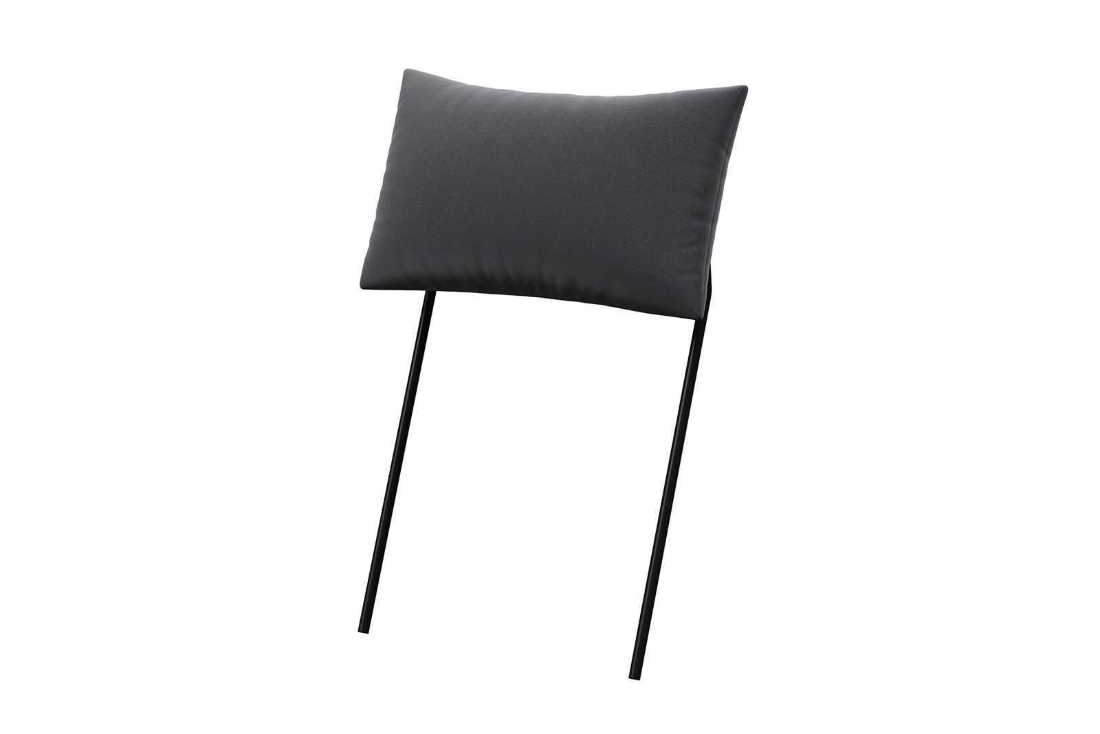 Viken nakkestøtte 55 cm bredde i tekstil Matt Velvet 97 Grey