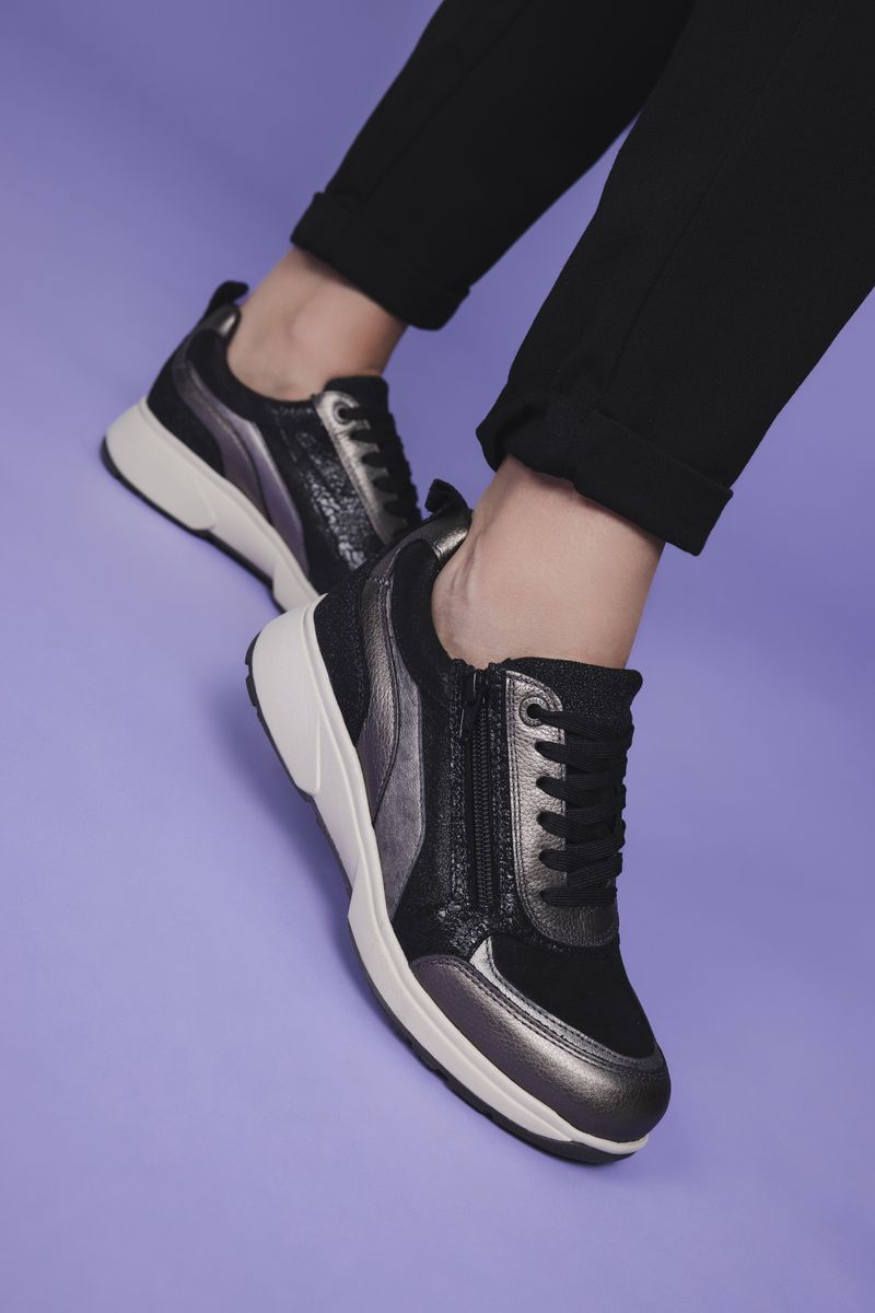 Xsensible Valletta Stretchwalker Sneakers Zilver Dames