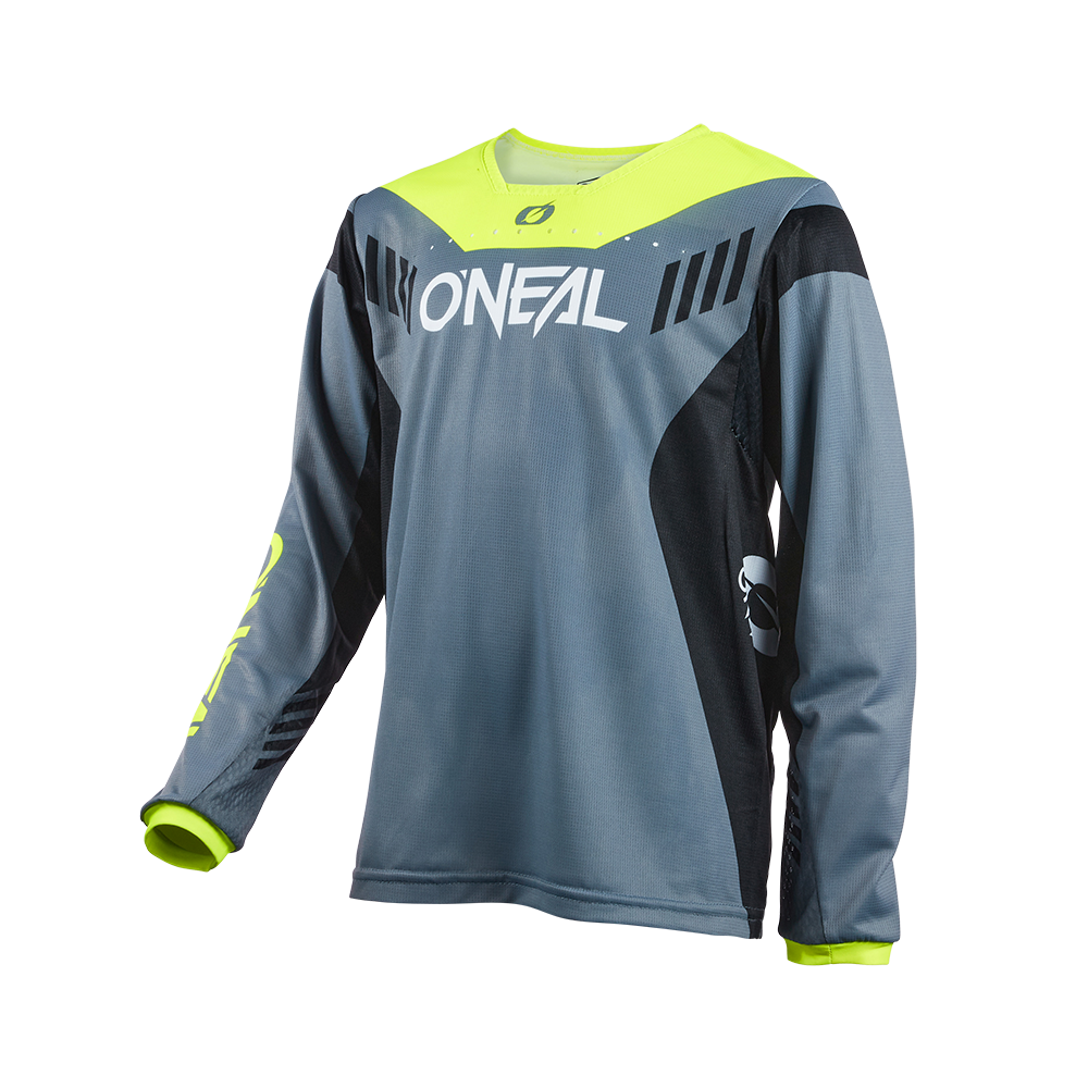 O'Neal Element FR Hybrid v.22 MTB trøje Grå / Neon Gul Junior
