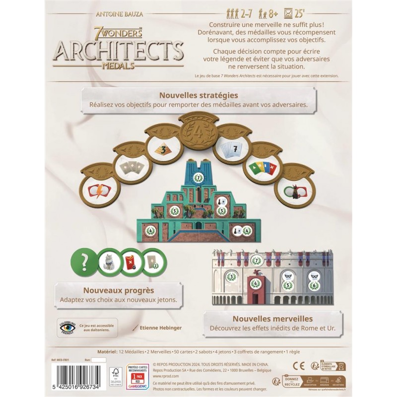 7 Wonders Architects : Medals - Extension