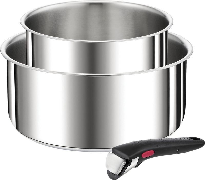 Tefal - Ingenio Préférence - Pannenset - Grijs - Roestvrij Staal - 3-delig