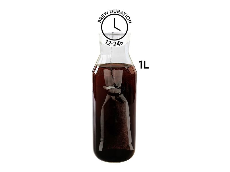 Finum Kaffeefilter Coldbrew 60 Stück Kompostierbarer Kaffeefilter mit Click Halterung