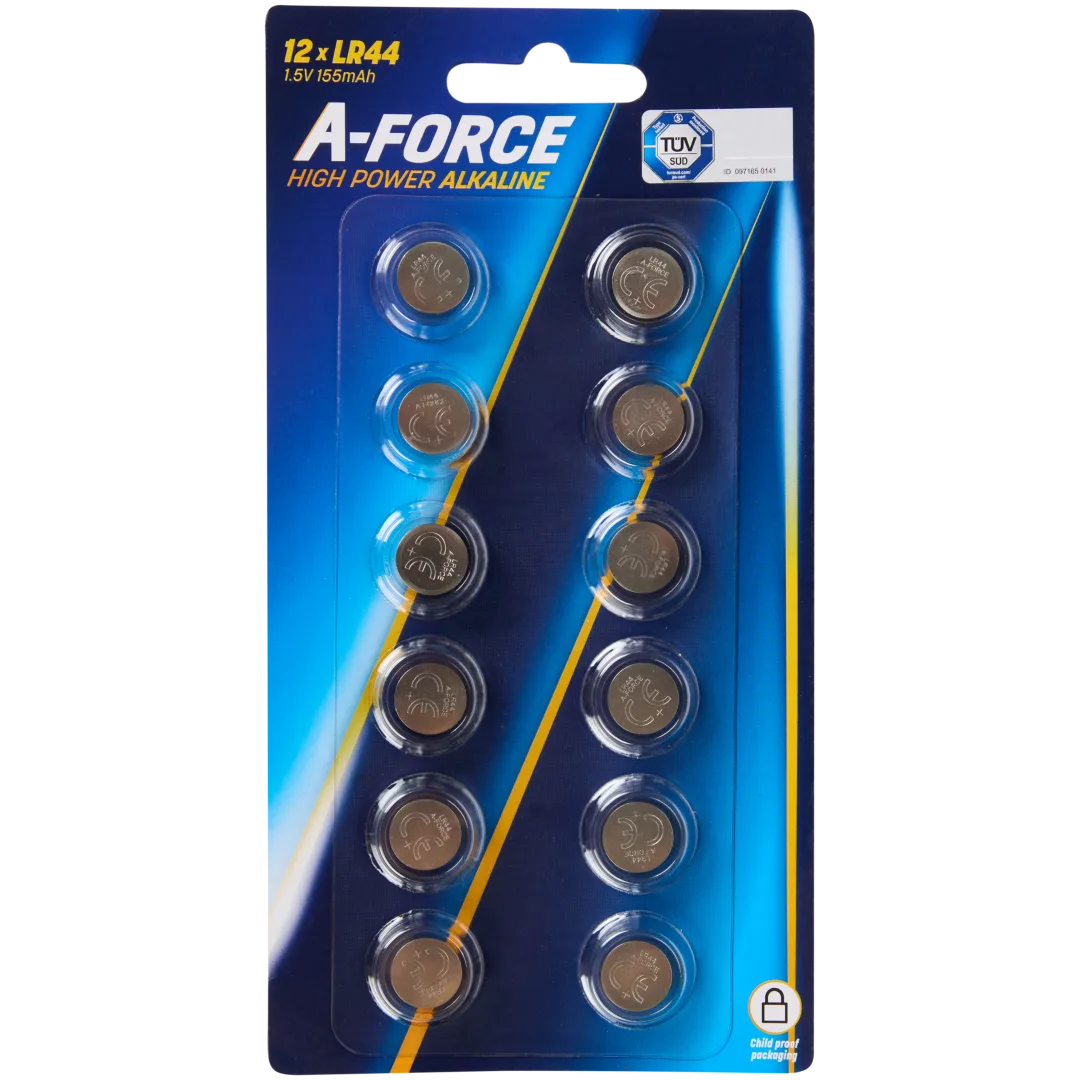 Piles boutons A-Force LR44