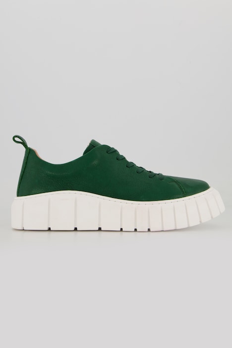 Lederschuhe, Wechselfußbett, markante Sohle, Lederfutter