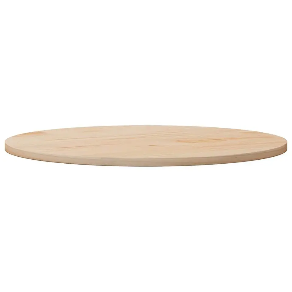 vidaXL - Tafelblad - Bruin - Grenenhout - Ø 90 x 2.5 cm