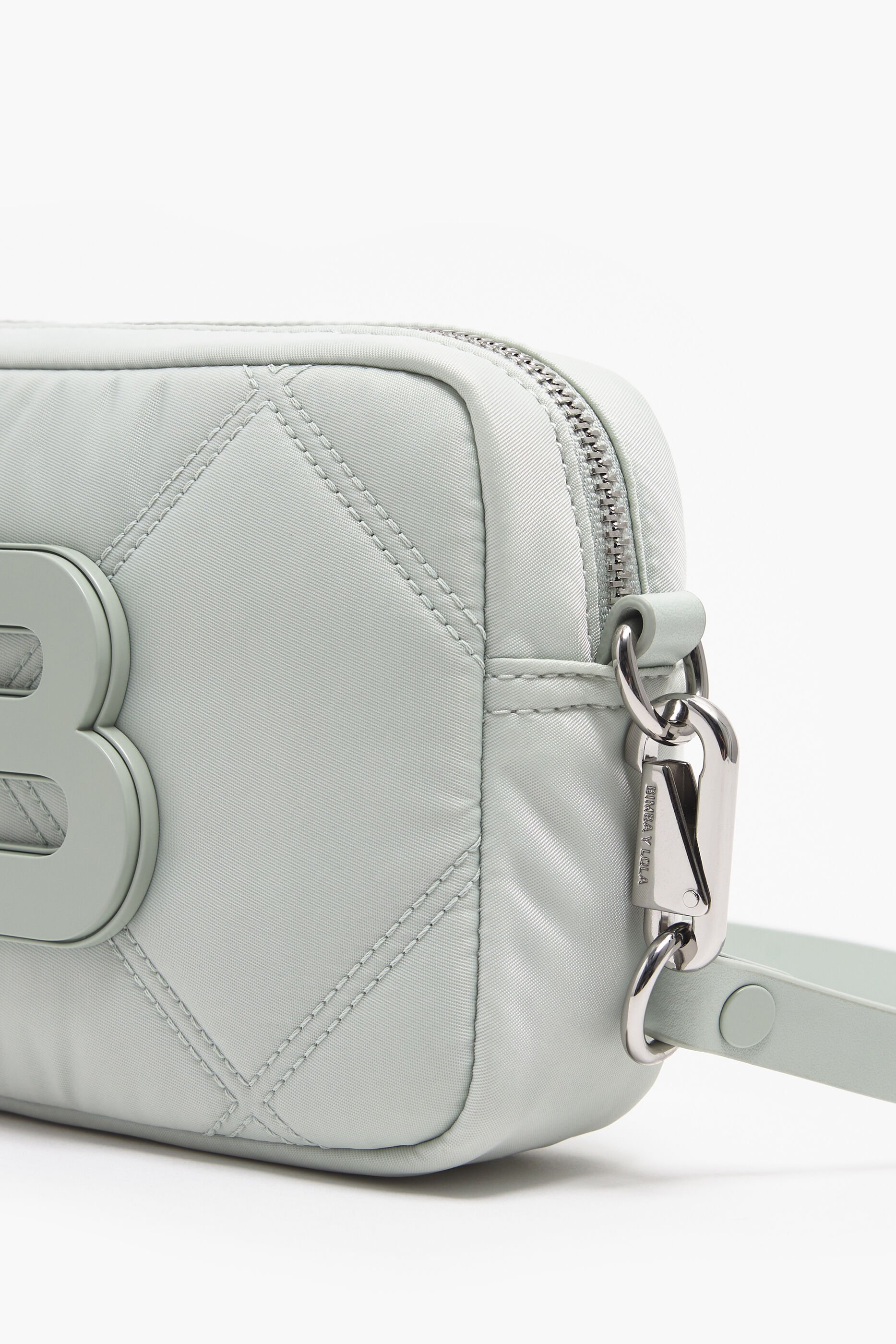 Bolsa transversal retangular tamanho XS, cor sal marinho